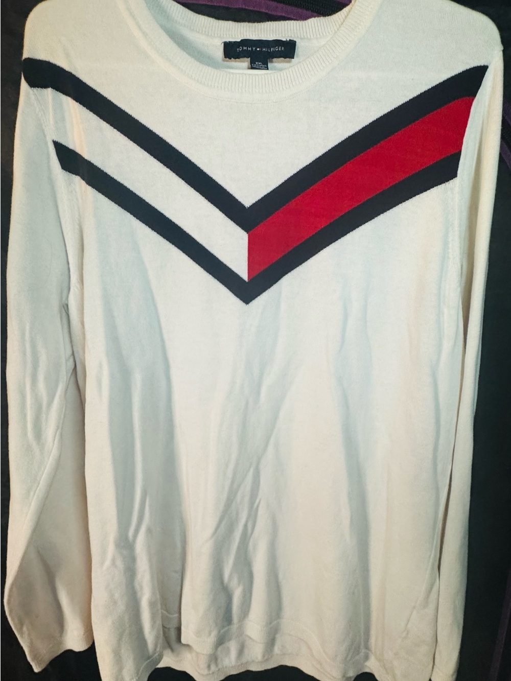 Tommy Hilfiger Cream Crewneck Pullover
